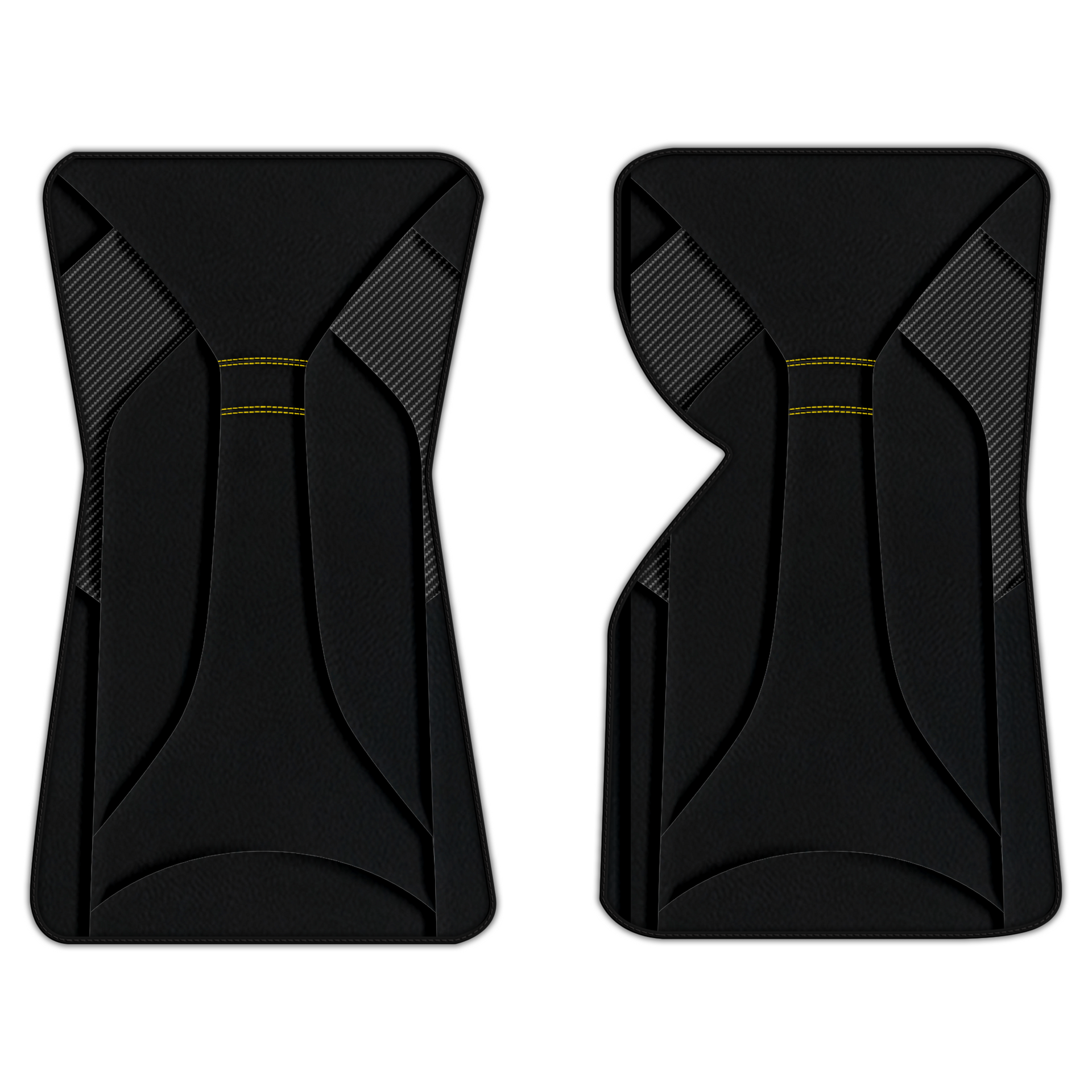 Custom Leather Floor Mats for Chevrolet Corvette C3 - AW47 Pattern
