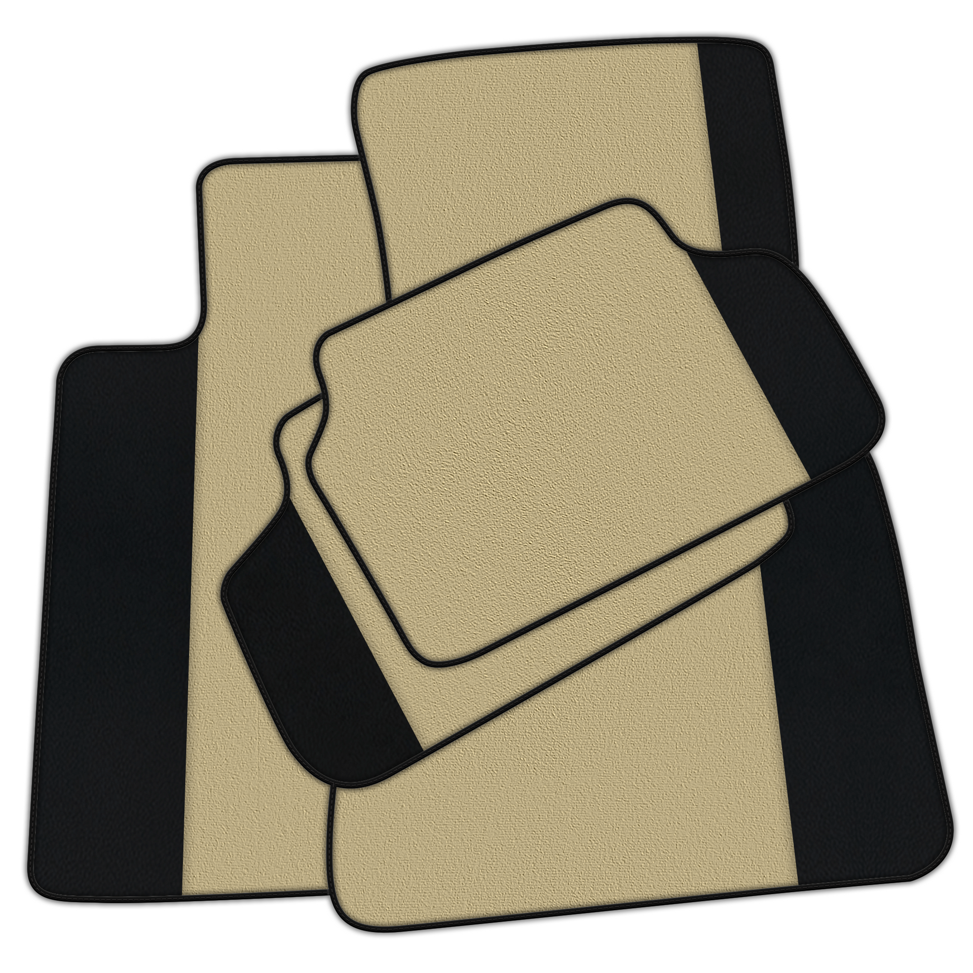 Customizable Floor Mats From Carpet With Leather for BMW E38 (1994-2001)