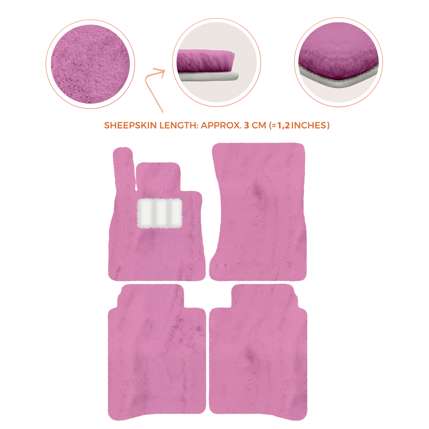 Luxury Sheepskin Floor Mats for Mercedes-Benz S-Class X222 | 2015-2021