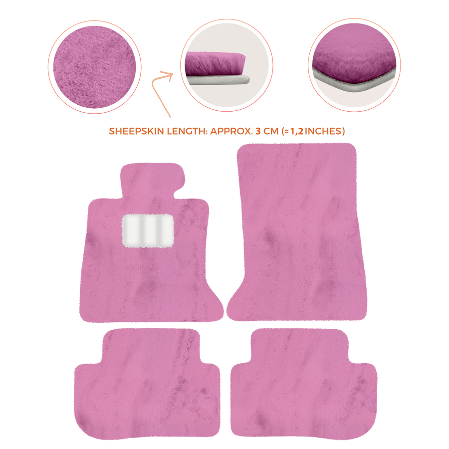 Premium Sheepskin Floor Mats for Rolls-Royce RR2 Dawn (2015-2023)