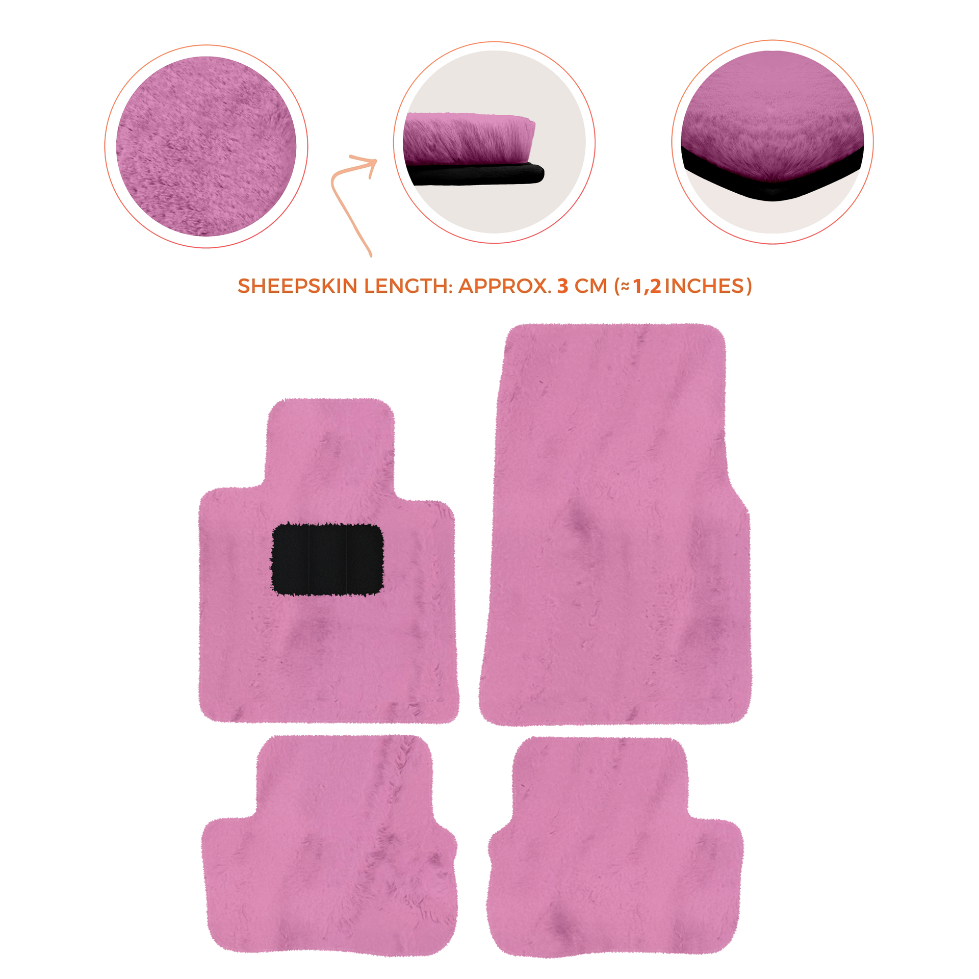 Premium Sheepskin Floor Mats for Rolls-Royce Cullinan (2018-2025)