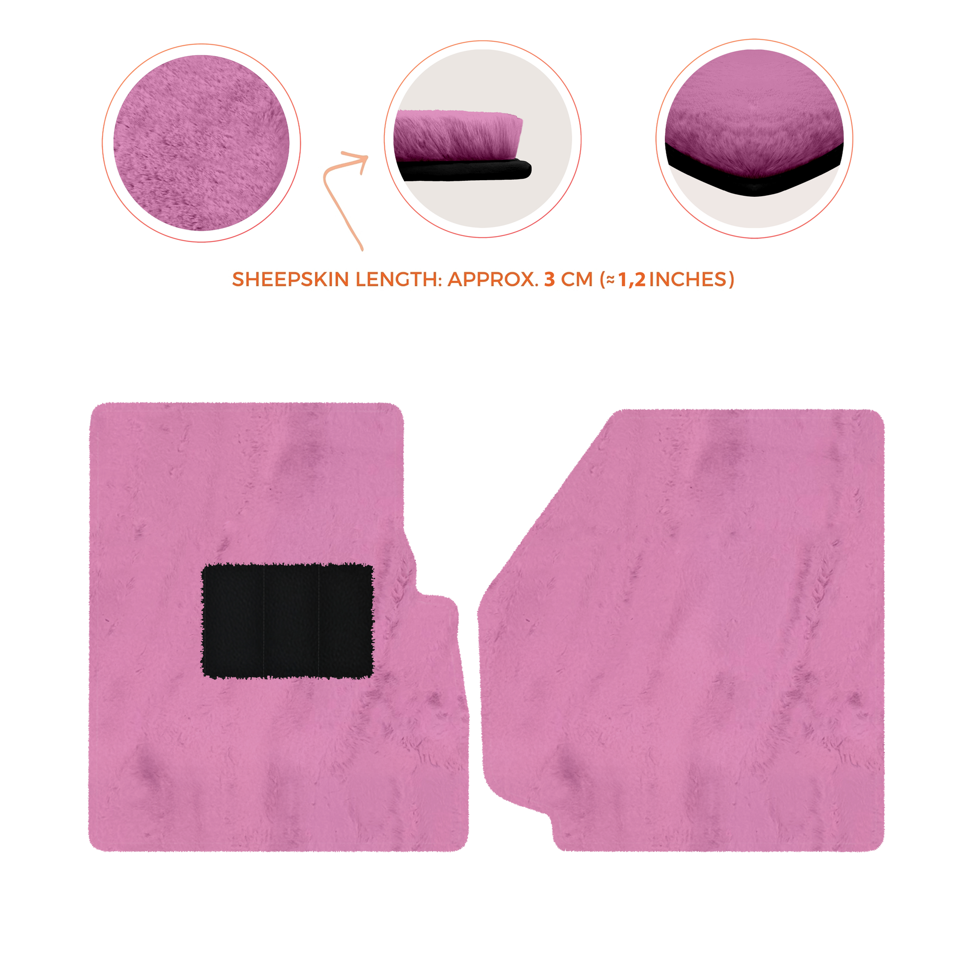 Premium Sheepskin Floor Mats for Land Rover Discovery (2004-2009)