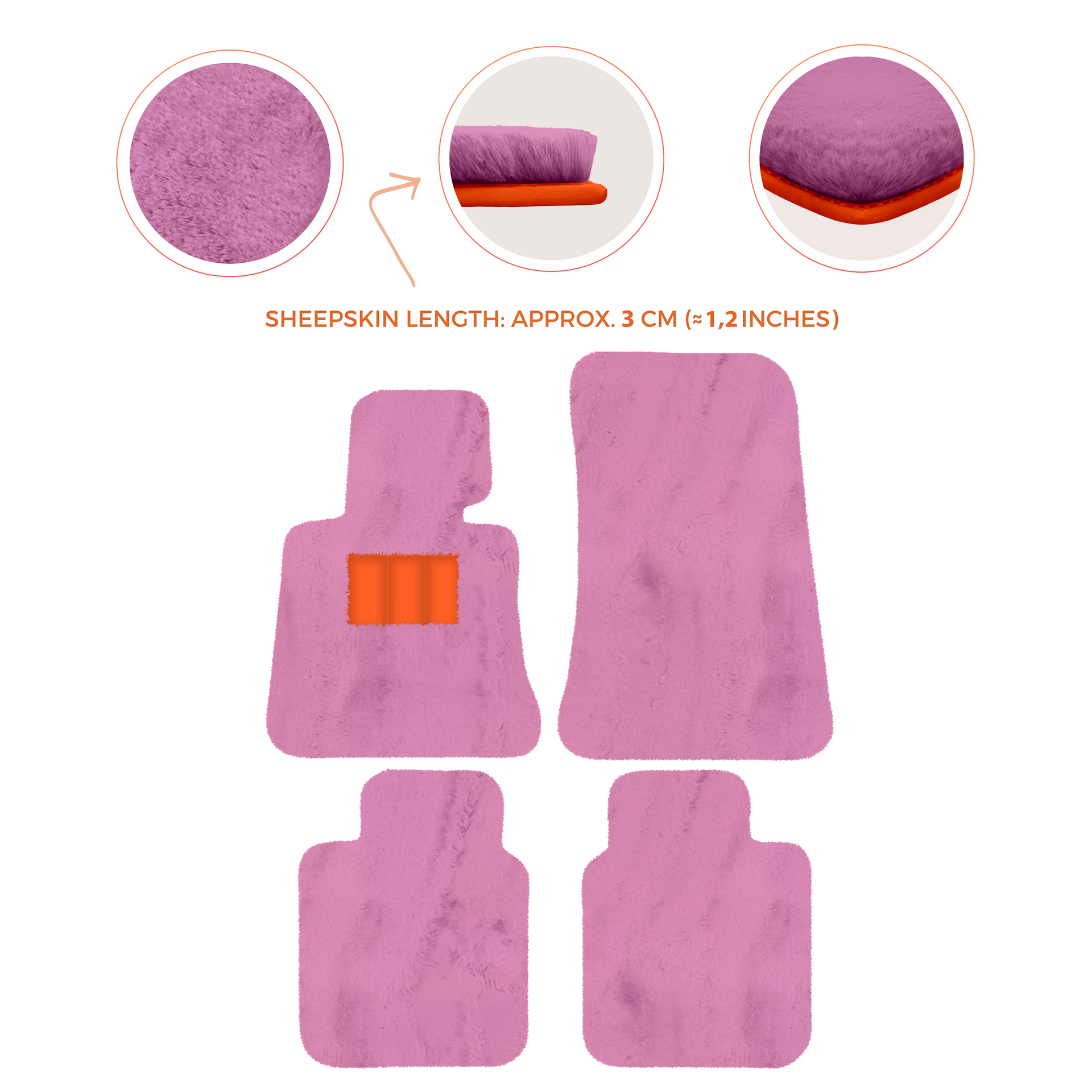 Luxury Sheepskin Floor Mats for Rolls-Royce Ghost Series I (2010-2014)