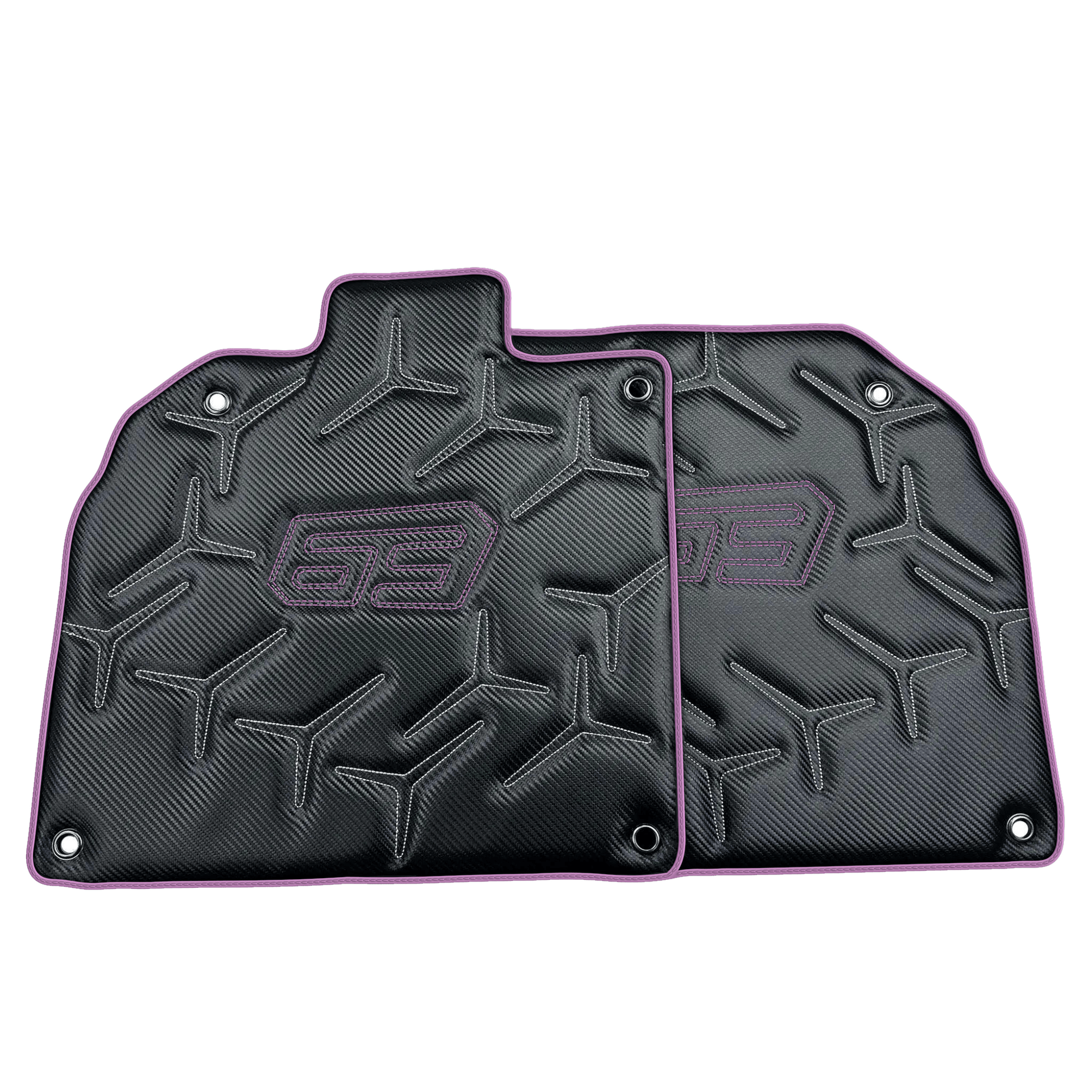 Carbon Leather Floor Mats for Lamborghini Aventador SVJ 63 Edition | Various Trim Colors