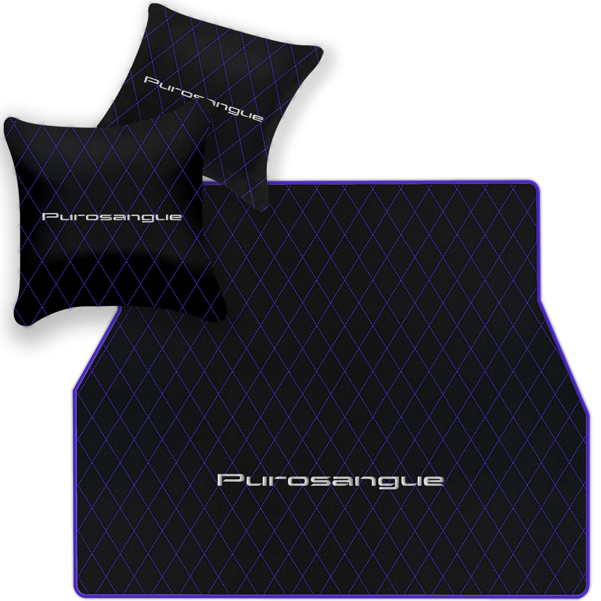 Premium Black Leather Floor Mats for Rolls Royce Shadow (1965-1977)