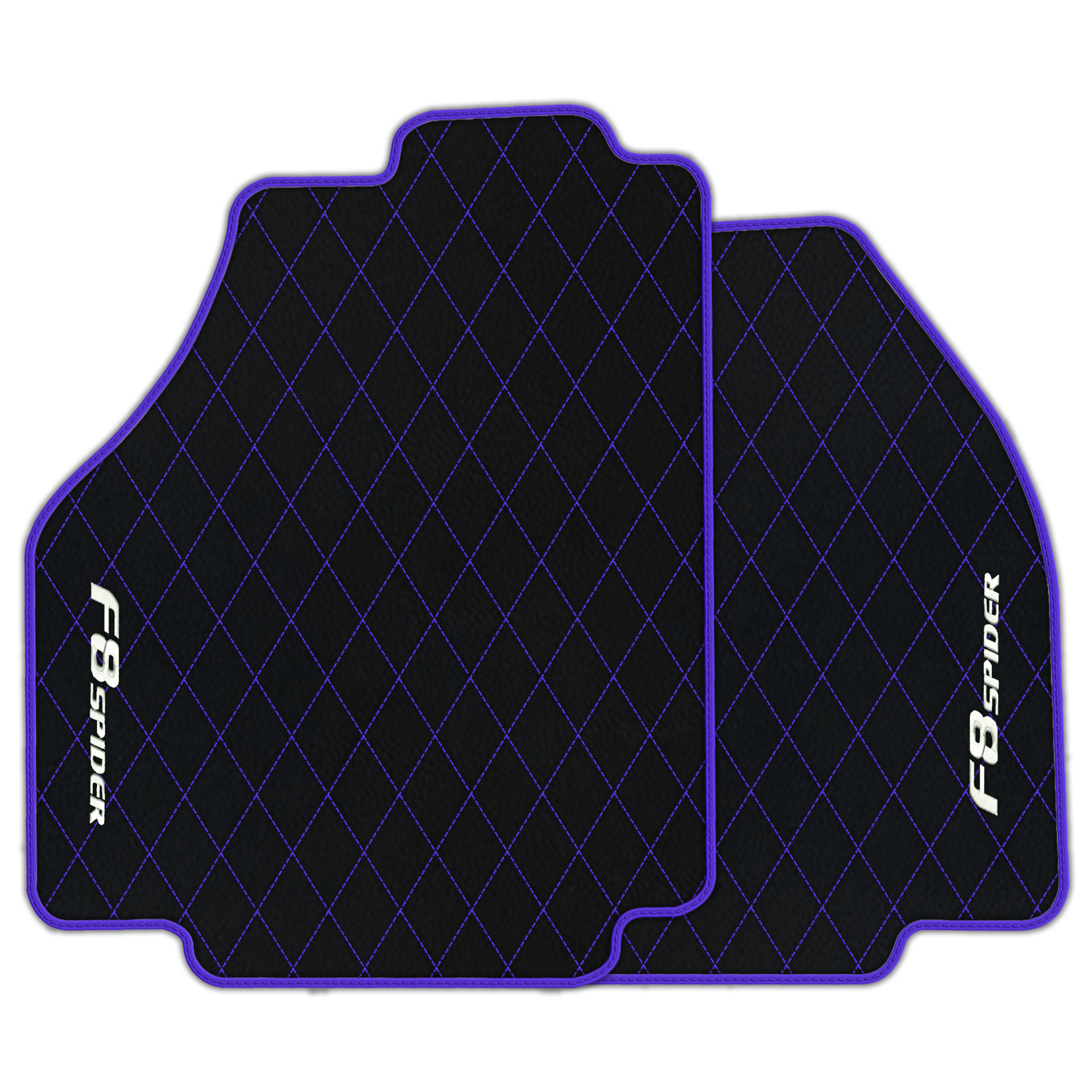 Premium Black Leather Floor Mats for Ferrari 456 (1992-2003)