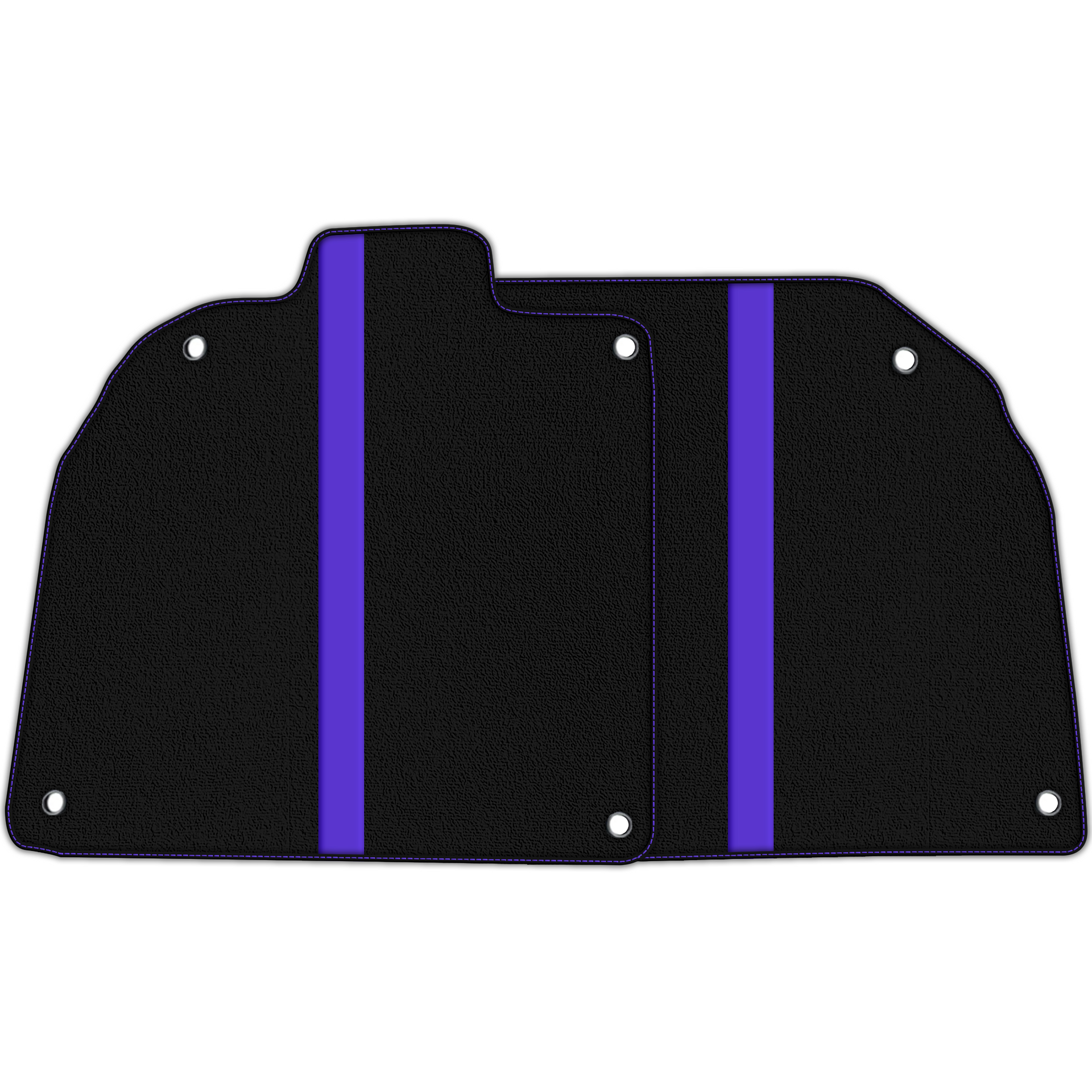 Custom Black Floor Mats with Leather for Lamborghini Sian