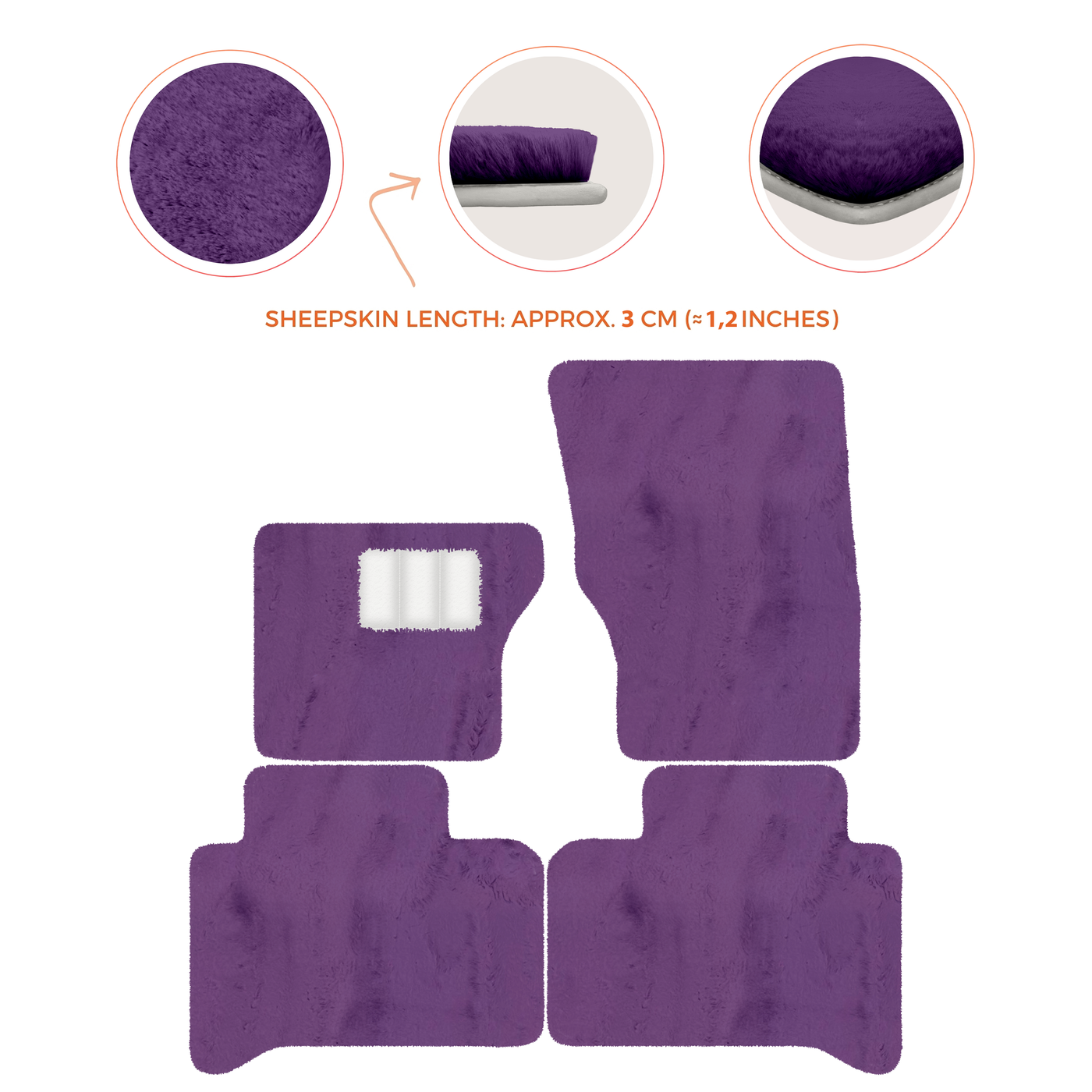 Luxurious Premium Sheepskin Floor Mats for Range Rover (2012-2022)