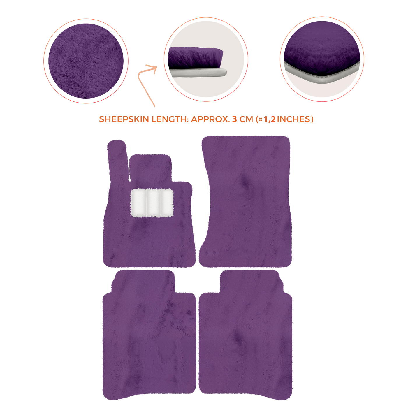 Luxury Sheepskin Floor Mats for Mercedes-Benz S-Class X222 | 2015-2021