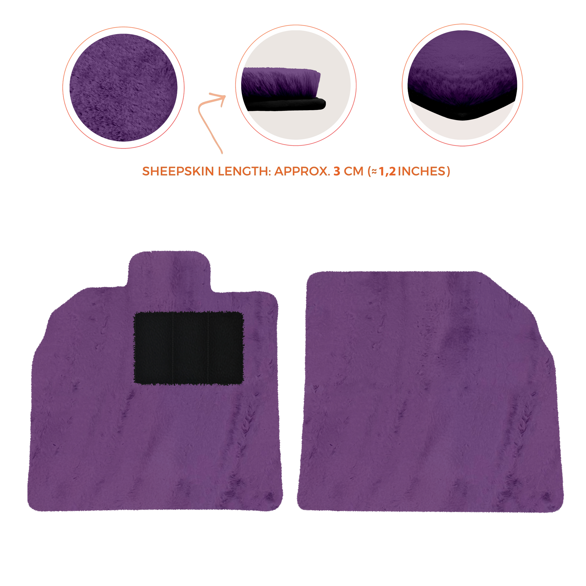 Black Floor Mats for Lamborghini Aventador SV with Alcantara Leather - AutoWin.EU