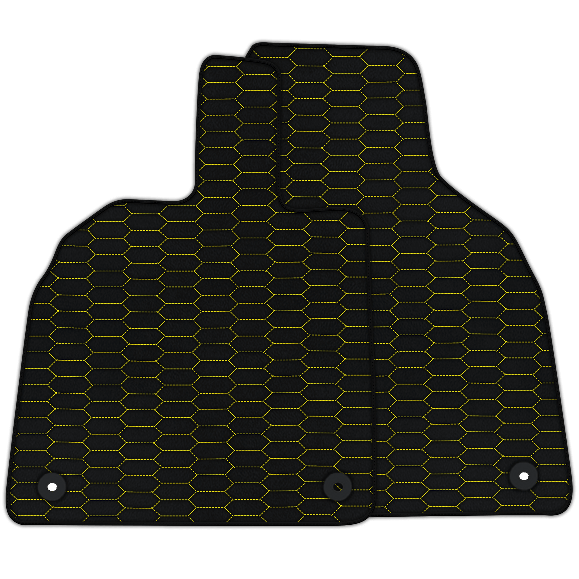 Customizable Leather Floor Mats with Raptor Hex Pattern for Lamborghini Aventador (2012-2022)
