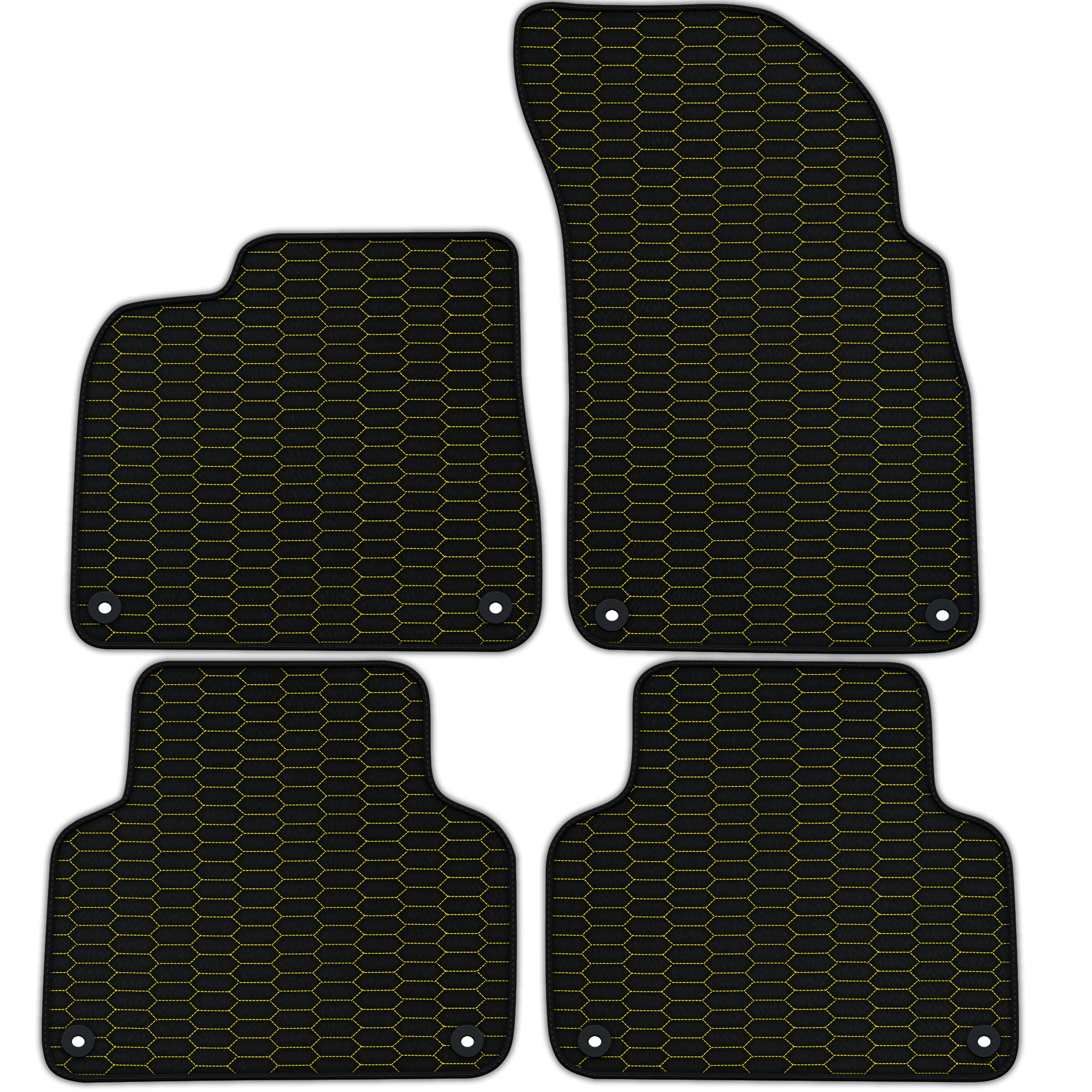 Customizable Leather Floor Mats with Raptor Hex Pattern for Lamborghini Urus (2018-2026)