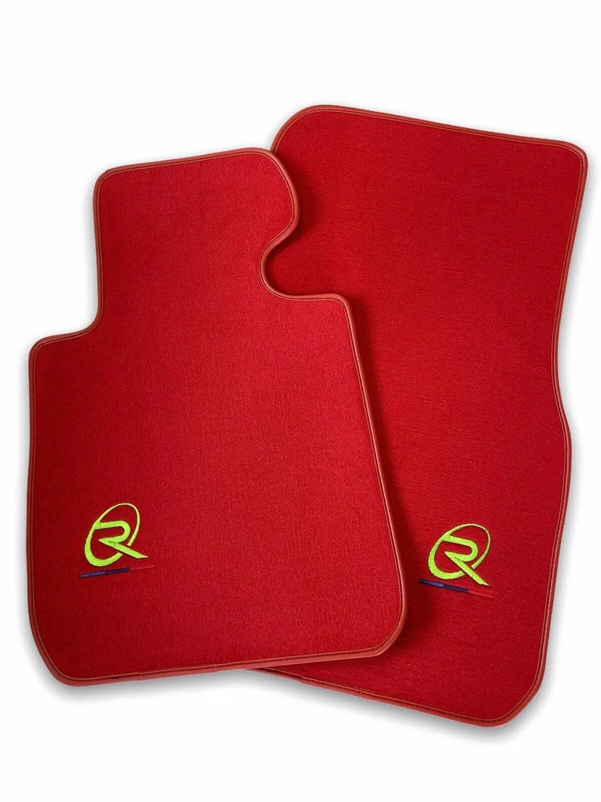 Red Floor Mats For BMW U06 (2022-2026) ROVBUT Brand Tailored Set Perfect Fit Green SNIP Collection - AutoWin
