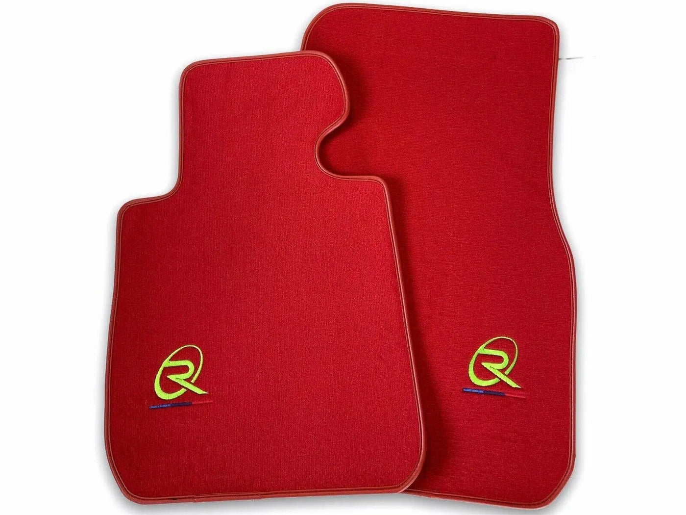 Red Floor Mats For BMW U06 (2022-2026) ROVBUT Brand Tailored Set Perfect Fit Green SNIP Collection - AutoWin