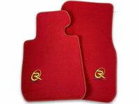Red Floor Mats For BMW U06 (2022-2026) ROVBUT Brand Tailored Set Perfect Fit Green SNIP Collection - AutoWin