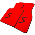 Red Floor Mats for Mini Clubman R55 (2007-2015) - AutoWin