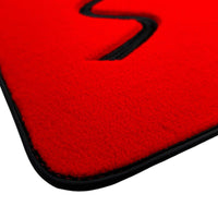 Red Floor Mats for Mini Countryman F60 Hybrid (2020-2023) - AutoWin