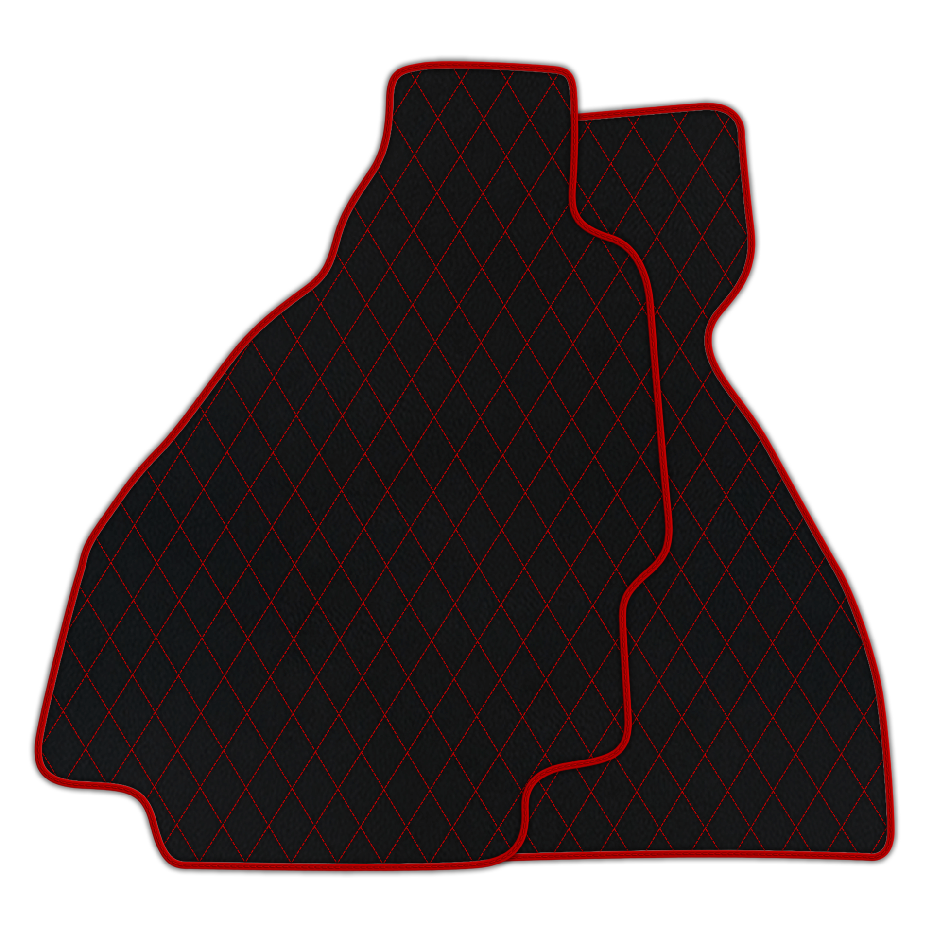 Premium Black Leather Floor Mats for Ferrari Enzo (2002-2004)