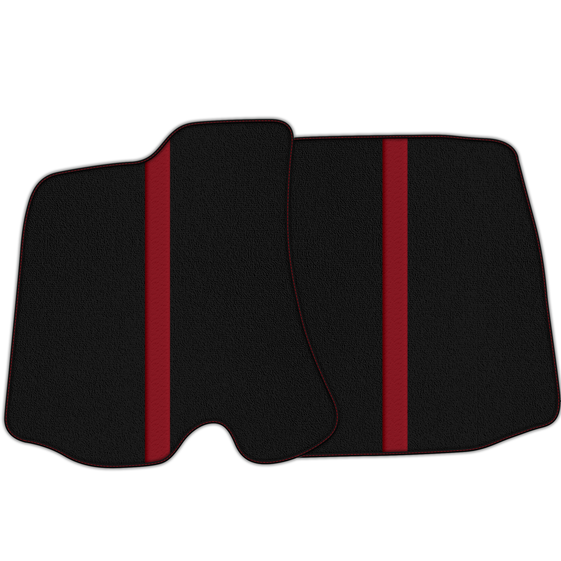 Black Floor Mats with Leather Line for Ferrari Portofino (2018-2023) - Various Colors