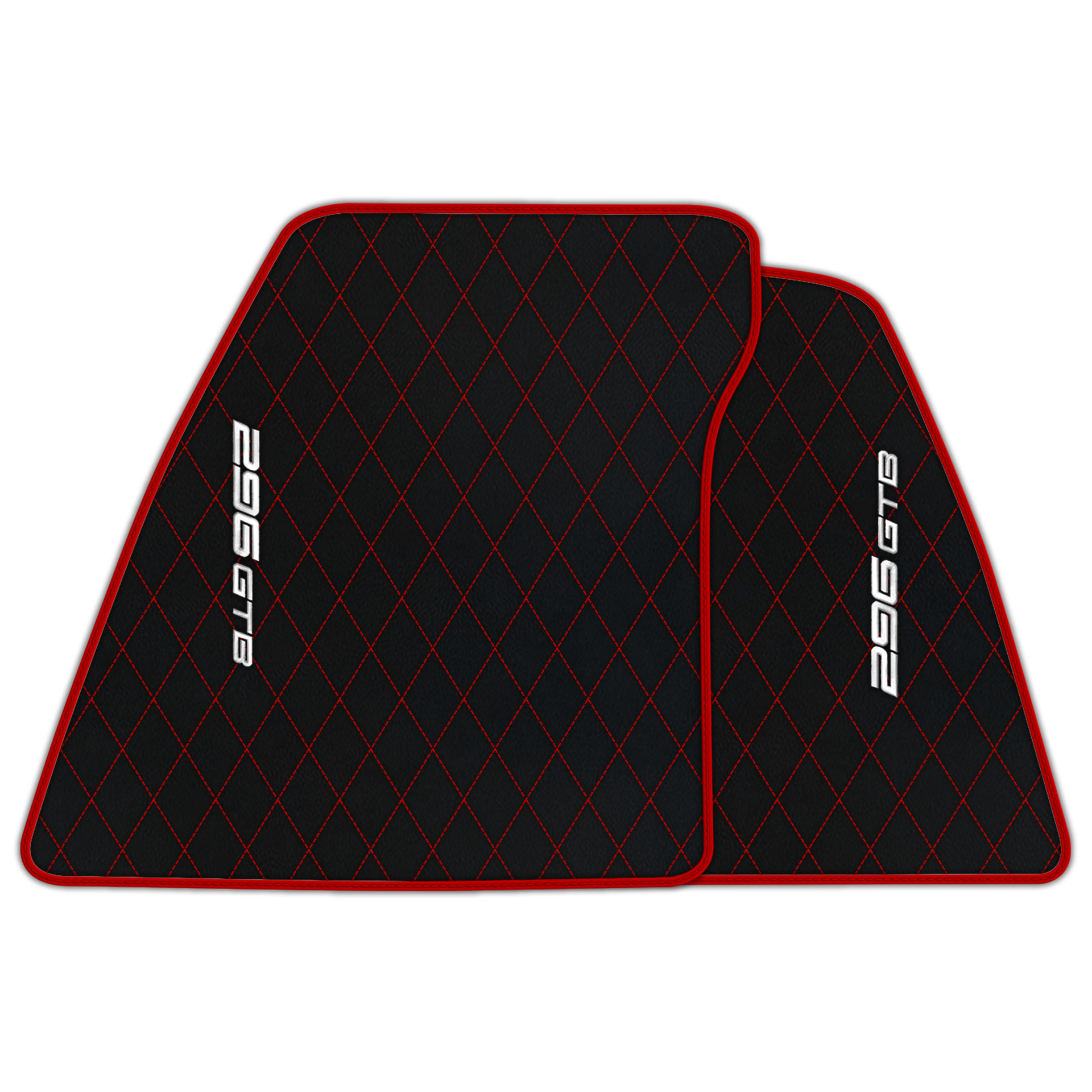 Premium Custom Black Leather Floor Mats for Ferrari FF (2011-2016)
