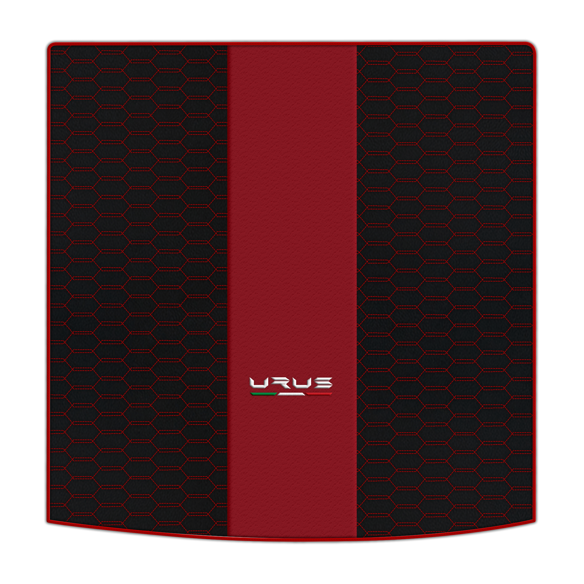 Tapis de voiture beige pour Lamborghini Urus Performante en cuir carboné - AutoWin.EU