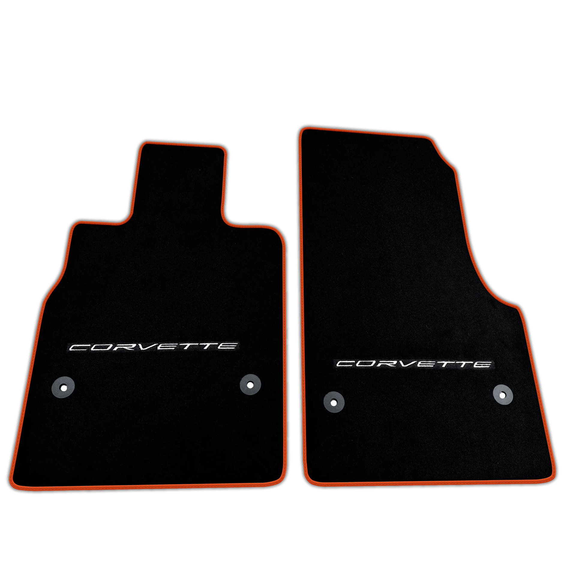 Black Floor Mats for Chevrolet Corvette C8 (2020-2024) | Various Trim Colors