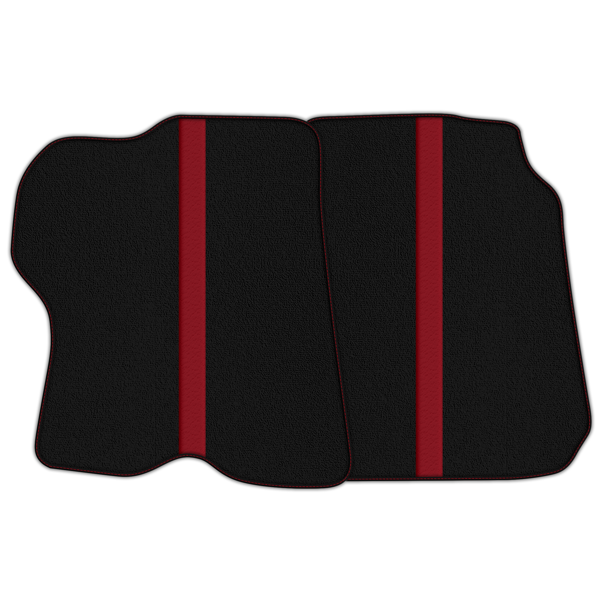 Black Floor Mats with Leather Line for Ferrari GTC4 Lusso (2016-2023) - Various Colors