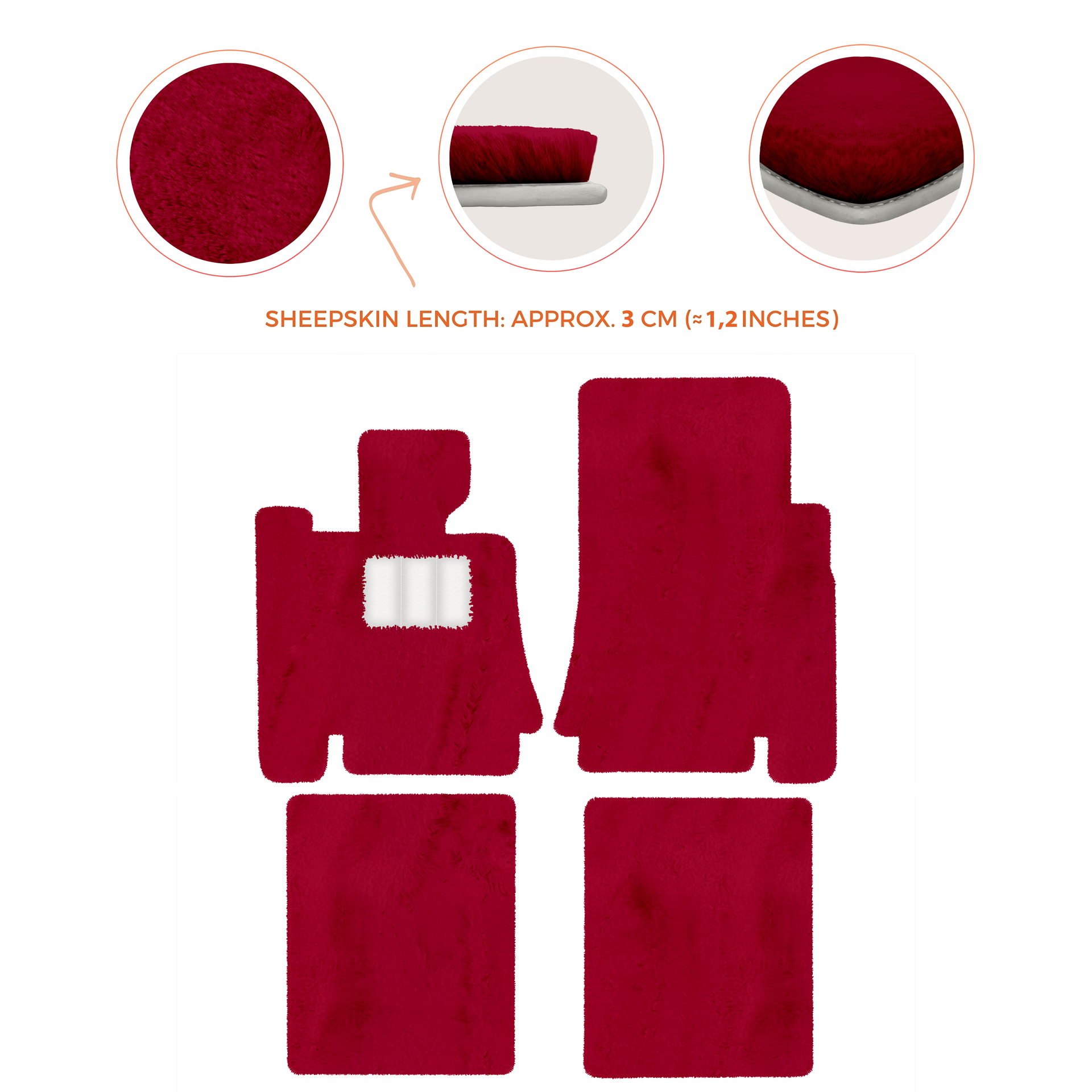 Premium Sheepskin Floor Mats for Bentley Mulsanne (2010-2020)