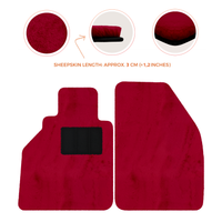 Premium Sheepskin Floor Mats for Porsche 986 Boxster (1996-2004)