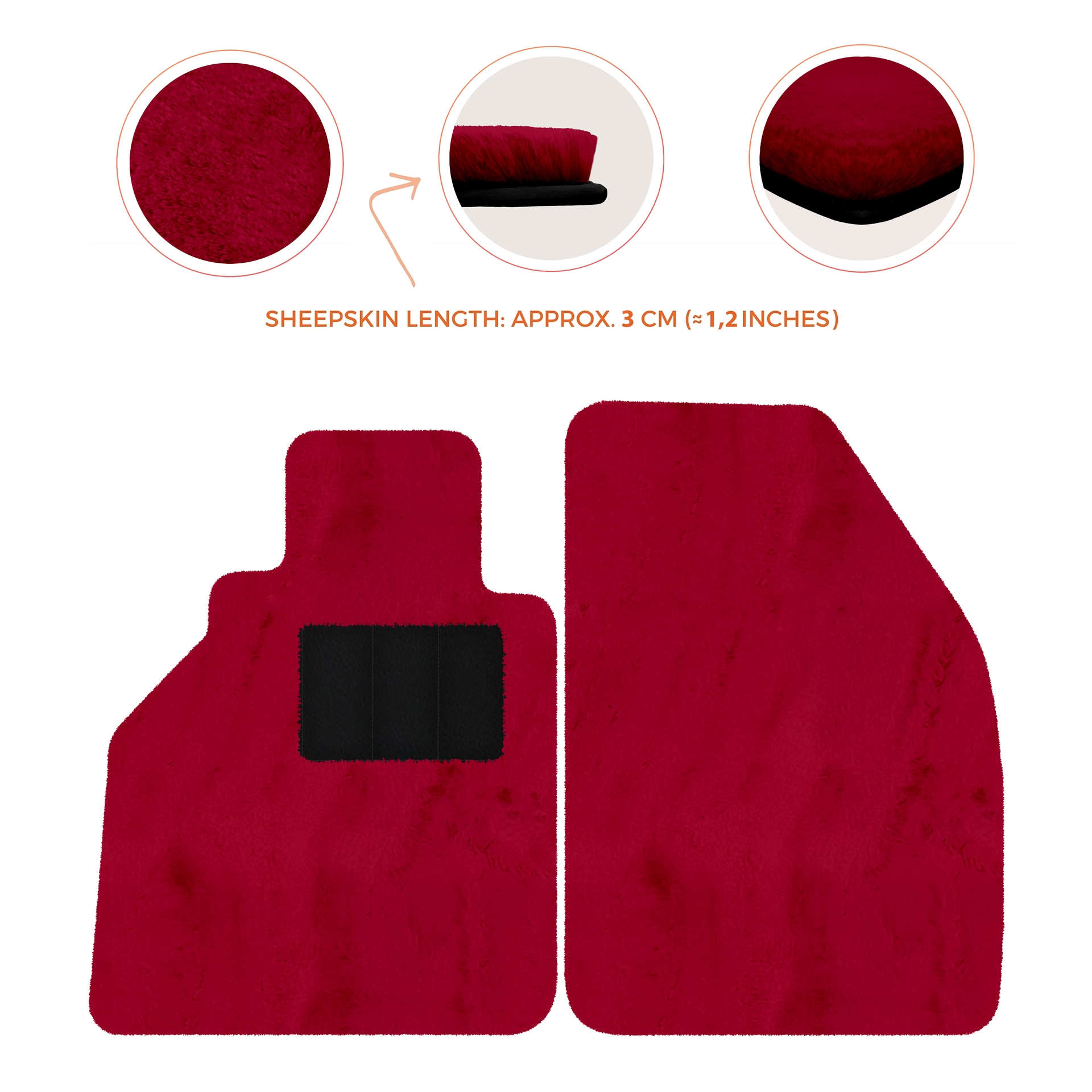 Dark Blue Floor Mats for Porsche 986 Boxster (1996-2004) with Leather - AutoWin