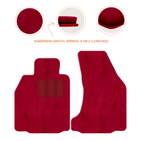Premium Sheepskin Floor Mats for Porsche 718 Boxster (2016-2023)