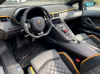 Tapis de voiture en cuir carbone pour Lamborghini Aventador SVJ Édition Limitée