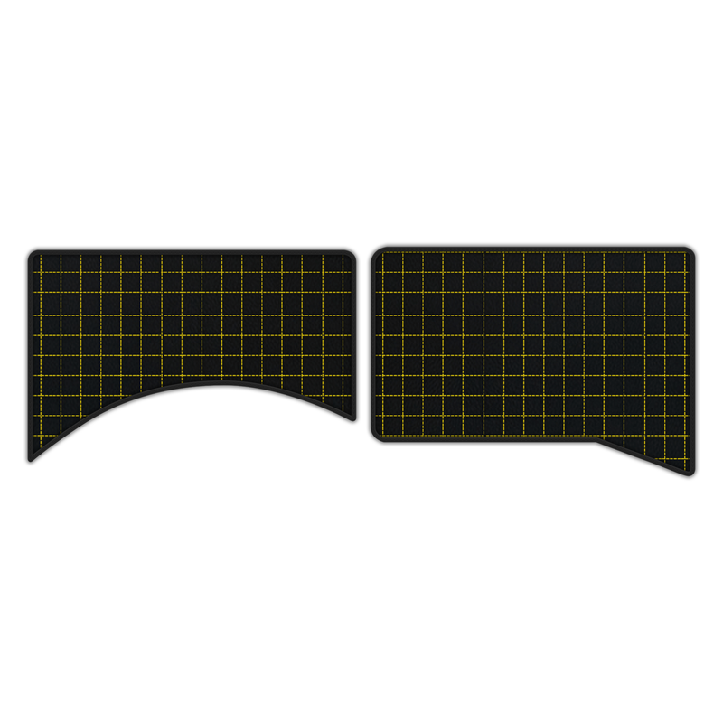 Anpassbare Lederfußmatten mit Karomuster für Ferrari Daytona SP3 (2022–2025)