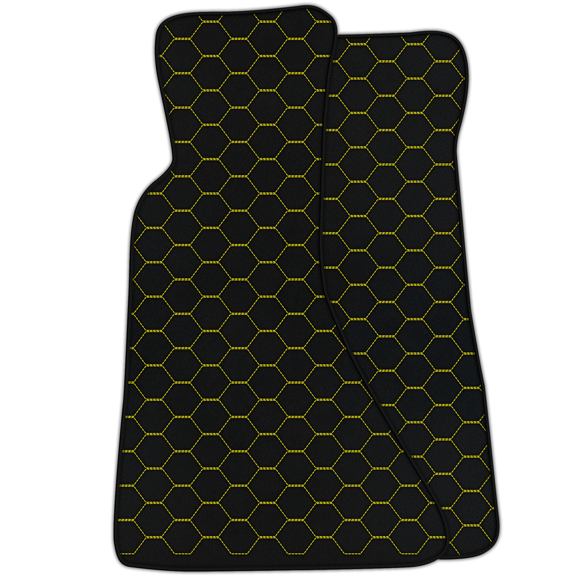 Leather Floor Mats with Raptor Hex Pattern for Chevy Corvette C4