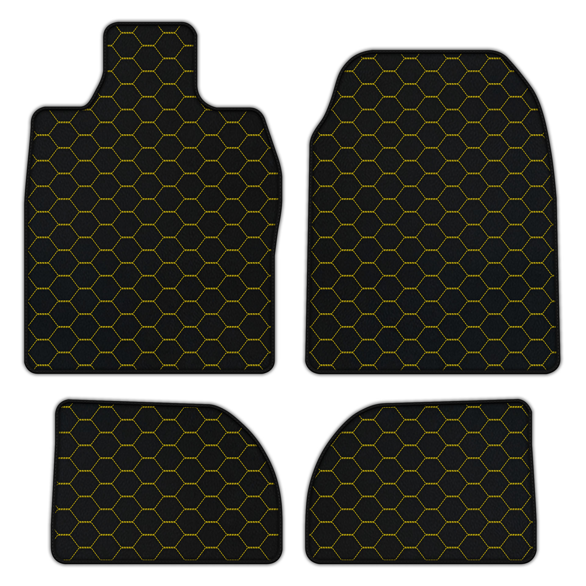 Customizable Raptor Hex Leather Floor Mats for Your Porsche 924