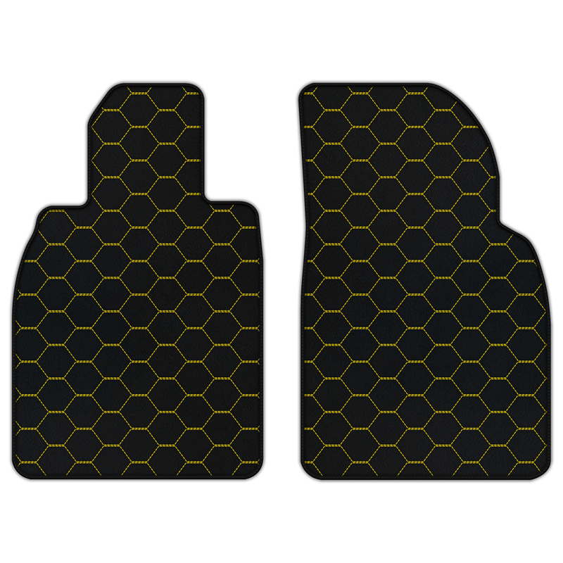 Customizable Leather Floor Mats with Symmetrical Hex Pattern for Porsche 911 GT3 Touring (992) 2021–2026