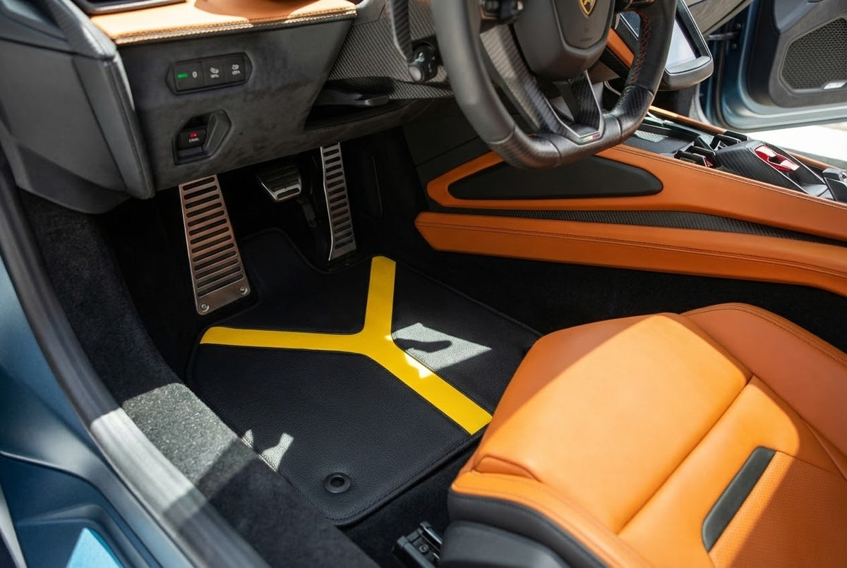 Interior look of floor mats for Lamborghini Temerario (2025-2026)