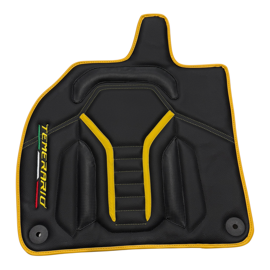 Black Leather Line Floor Mats for Lamborghini Temerario (2025-2026)