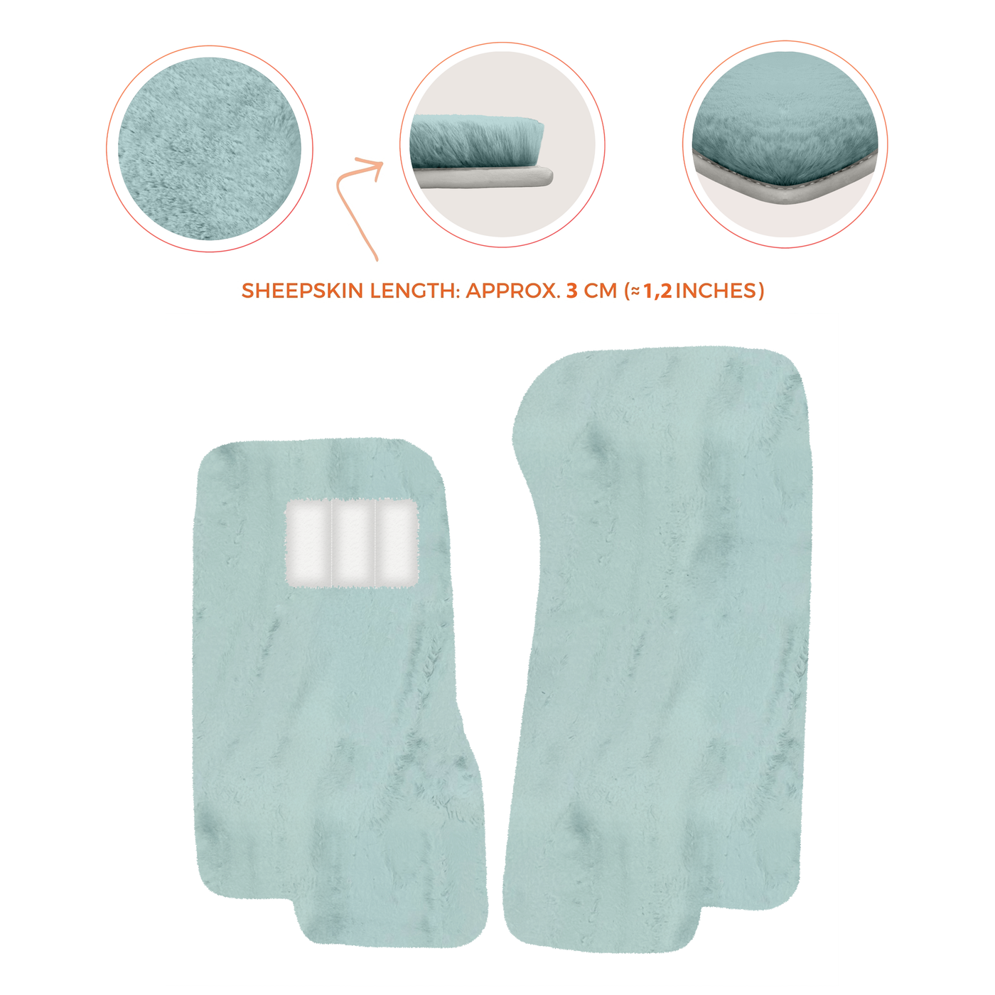 Luxury Sheepskin Floor Mats for Aston Martin V8 Coupe Special Volante (96-03)