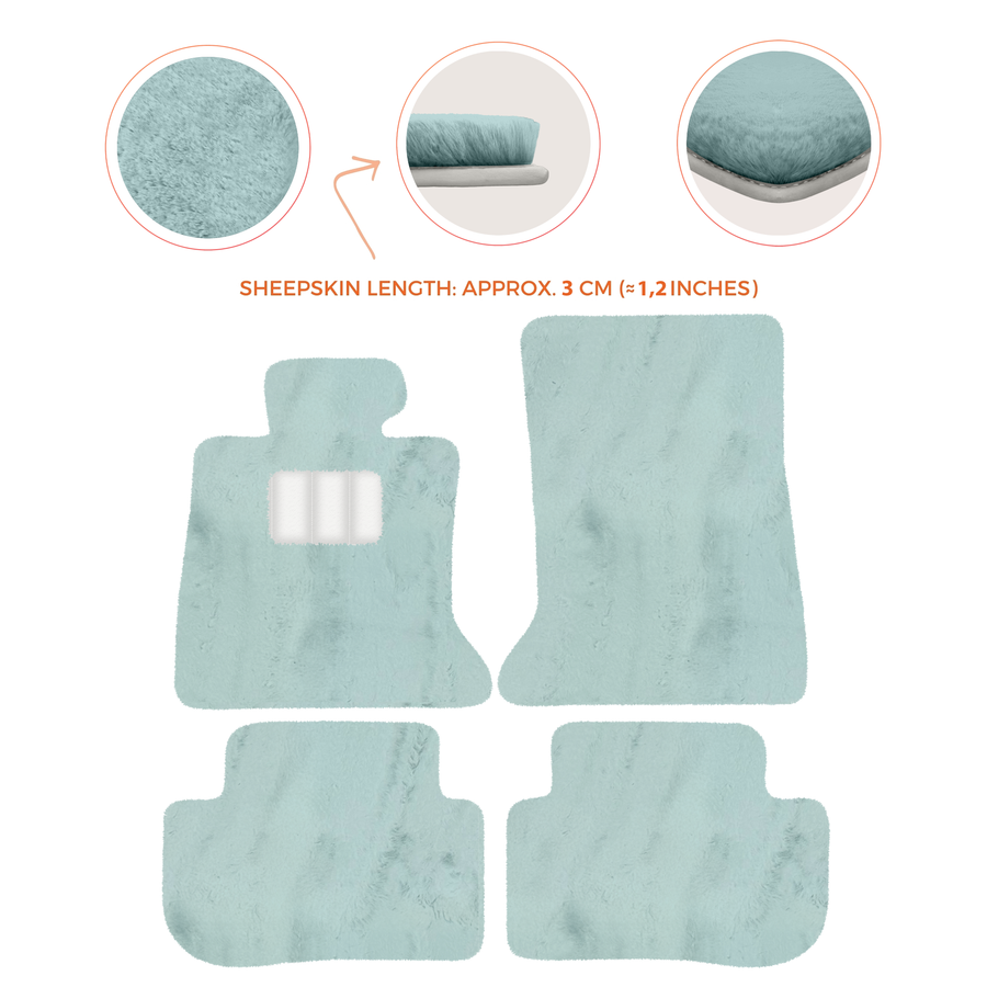Premium Sheepskin Floor Mats for Rolls-Royce RR2 Dawn (2015-2023)