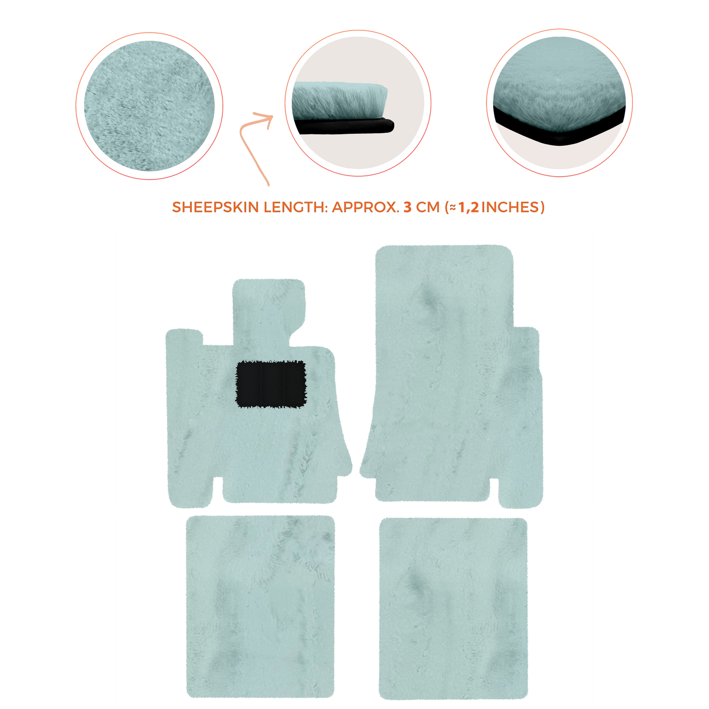 Premium Sheepskin Floor Mats for Bentley Mulsanne (2010-2020)