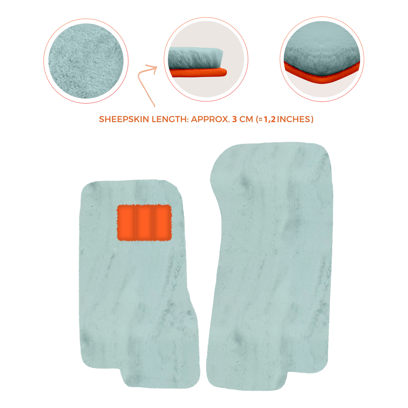 Luxury Sheepskin Floor Mats for Aston Martin V8 Coupe Special Volante (96-03)