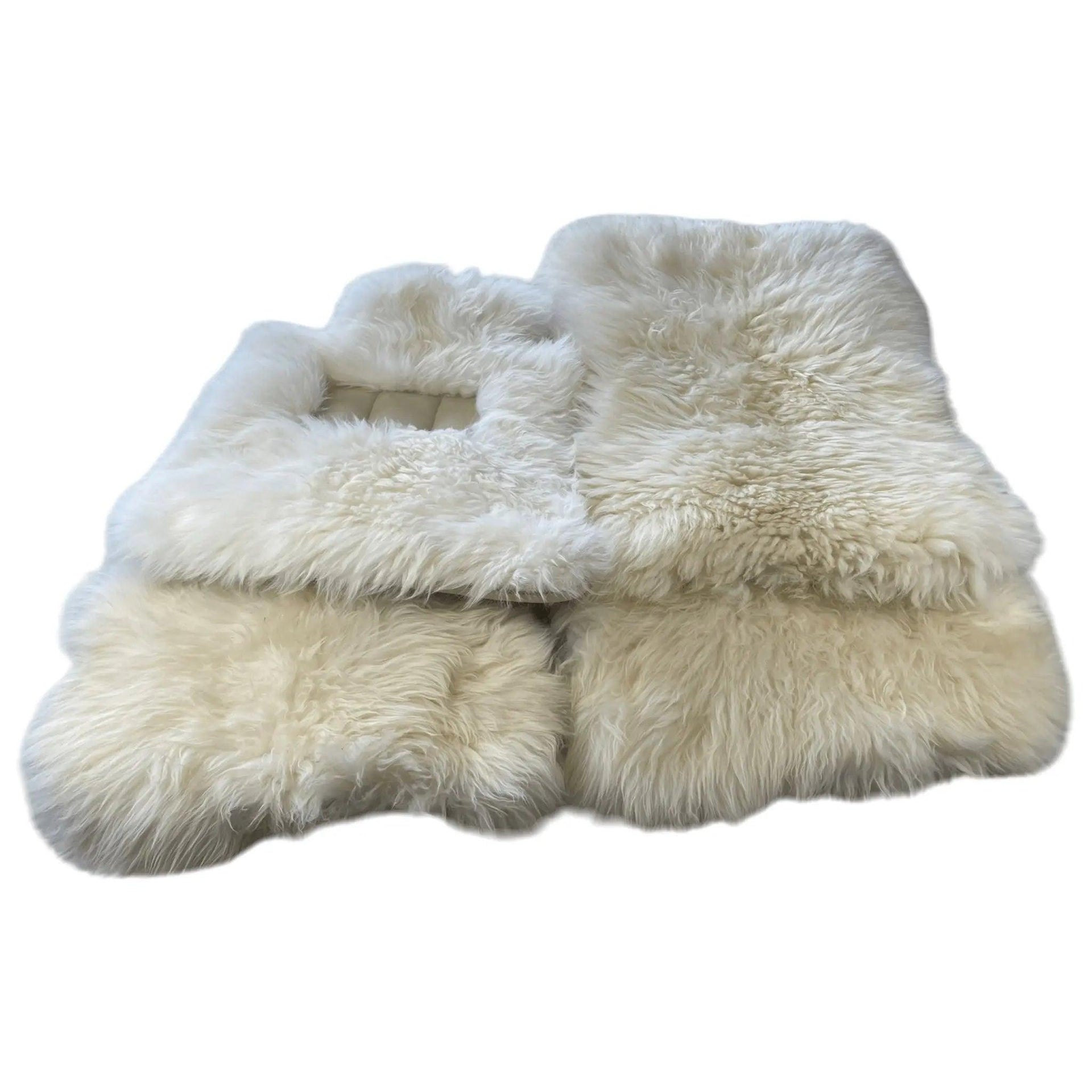 Various Colors of Sheepskin Floor Mats Tailored for the Lexus LX 570 (2008-2021) - AutoWin