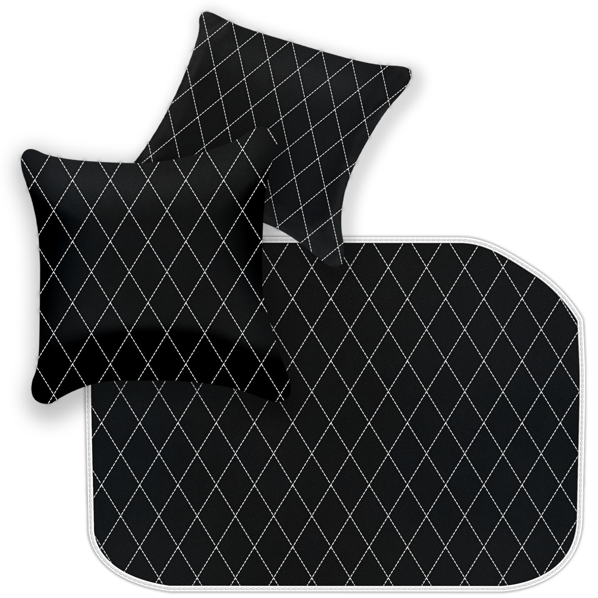 Premium Black Leather Floor Mats for Ferrari 458 Italia (2009-2015)