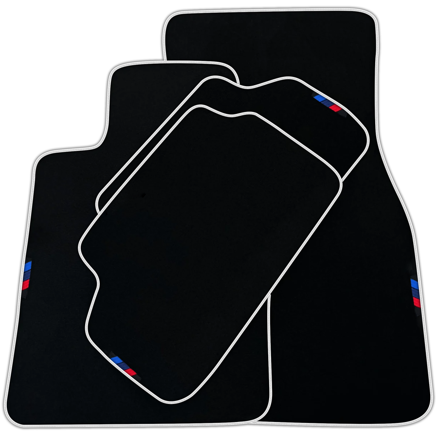 Black Mats For BMW 1 Series F70 | Orange Trim | Various Trim Colors