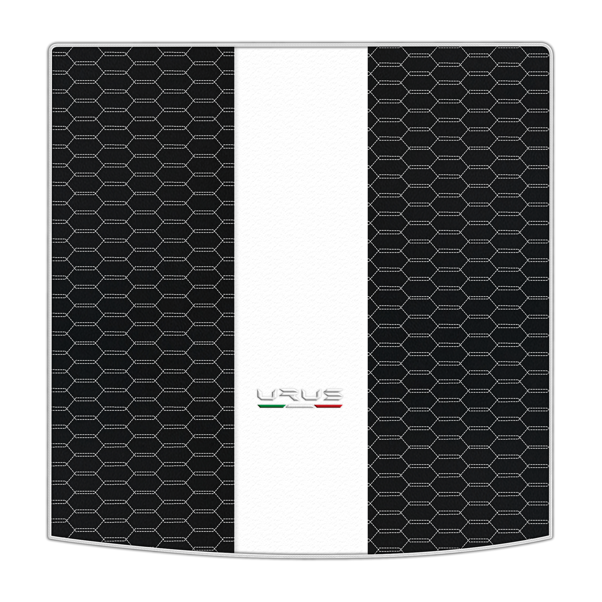 Tapis de voiture beige pour Lamborghini Urus Performante en cuir carboné - AutoWin.EU