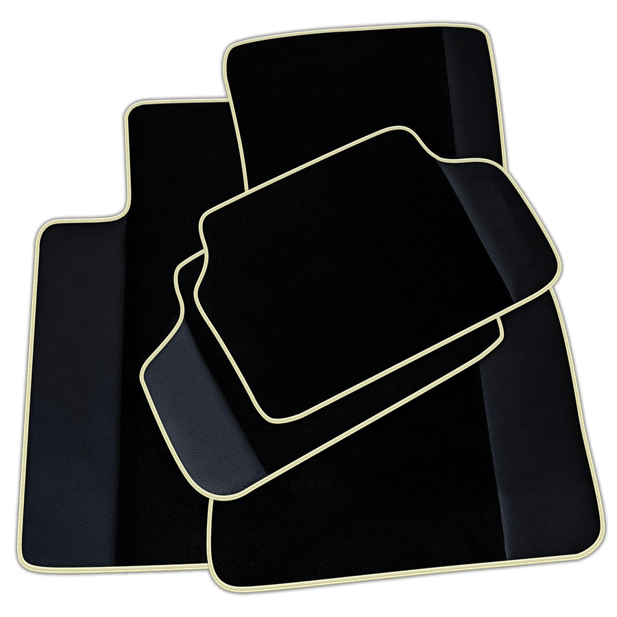 Black Floor Mats for BMW 2 Series Gran Tourer F46 (2015-2022) 5 Seats with Leather | Various Trim Colors