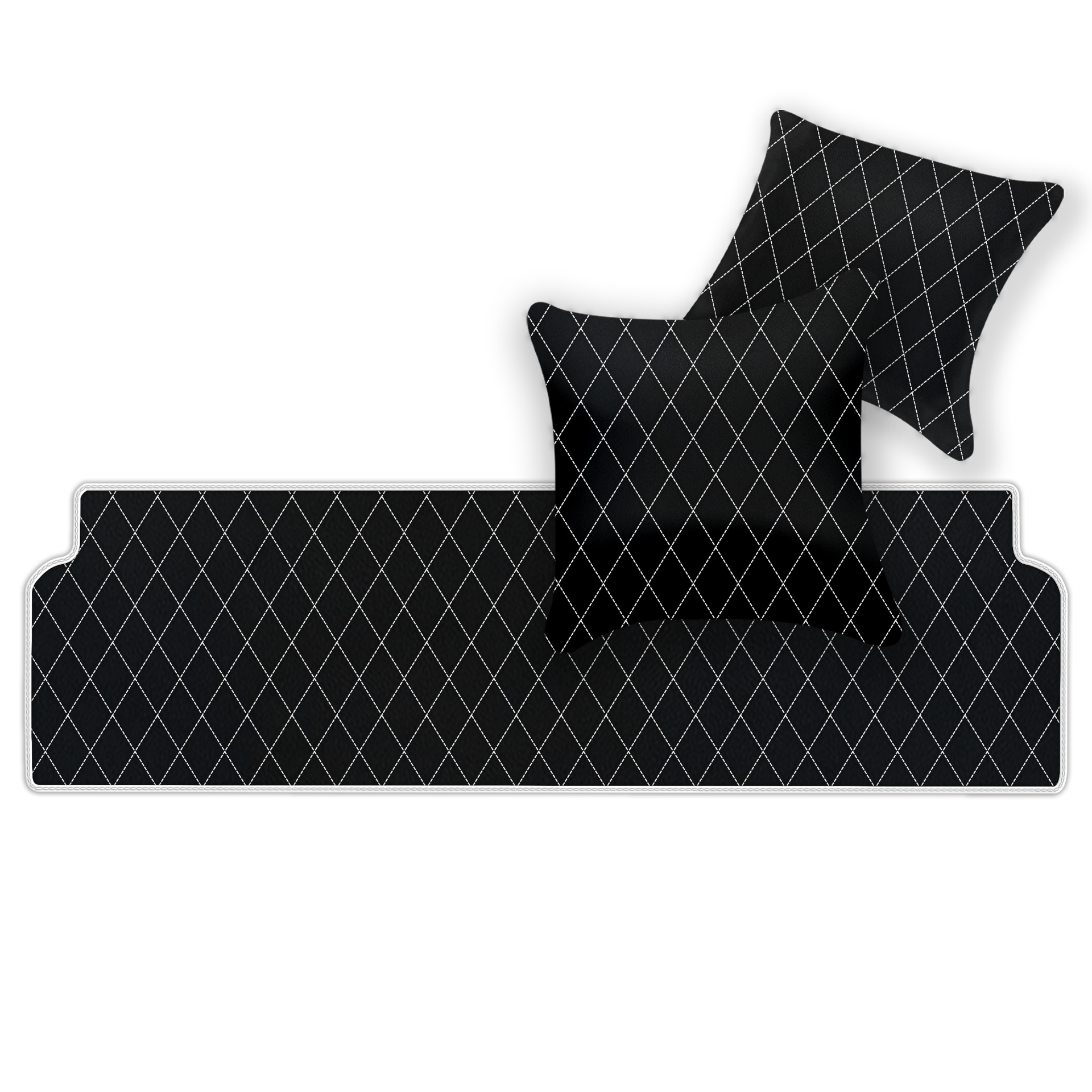 Premium Black Leather Floor Mats for Ferrari 328 GTS (1985-1989)