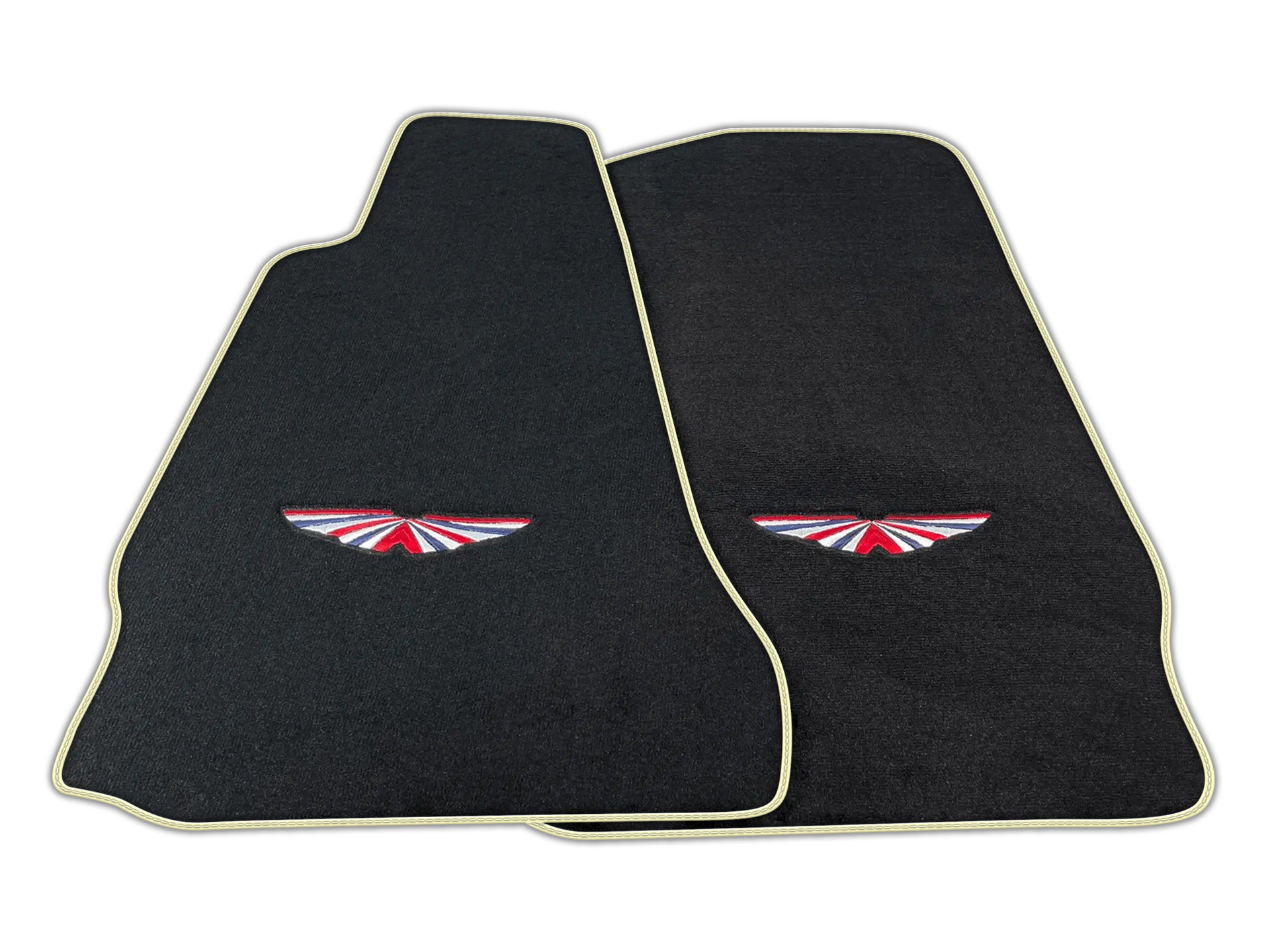 Black Floor Mats For Aston Martin V12 Vanquish (2012-2018) 2-door Coupe | ER56 Design