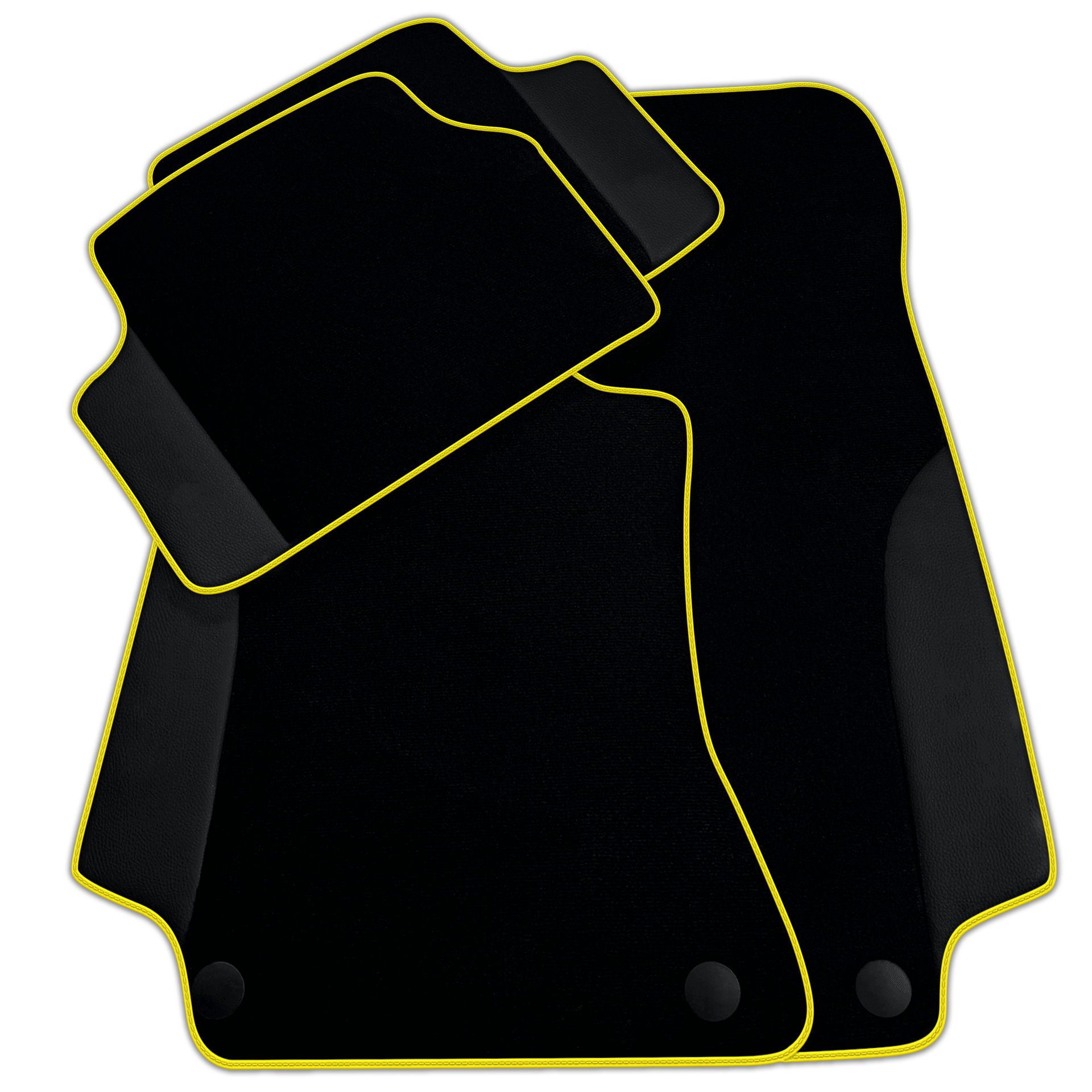 Customizable Black Floor Mats For Mercedes Benz CLK-Class C208 Coupe (1997-2002)